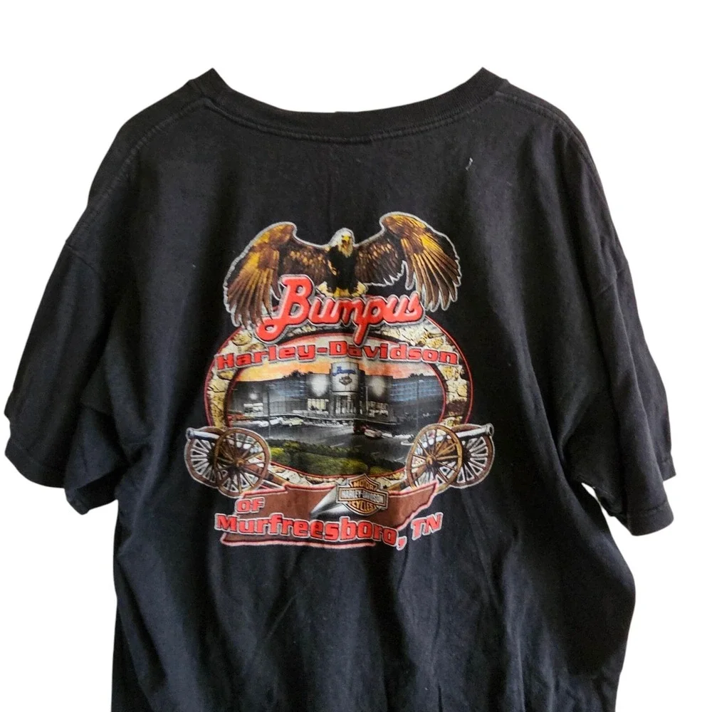 Harley-Davidson‎ T-Shirt Bumpus Murfreesboro TN Eagle Graphic Tee 2XL